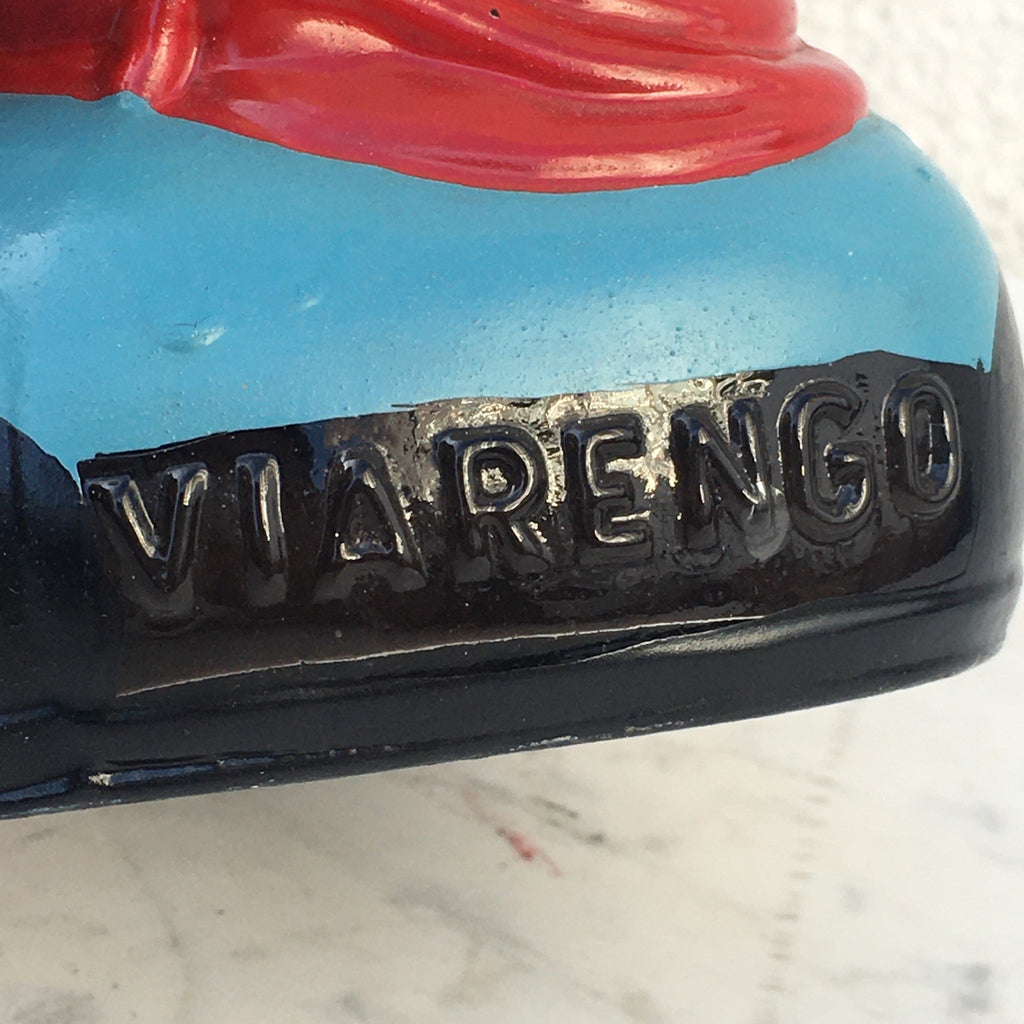 Vintage 1950s Viarengo Torino Clown Italian Decanter Wine Bottle - Sealed!