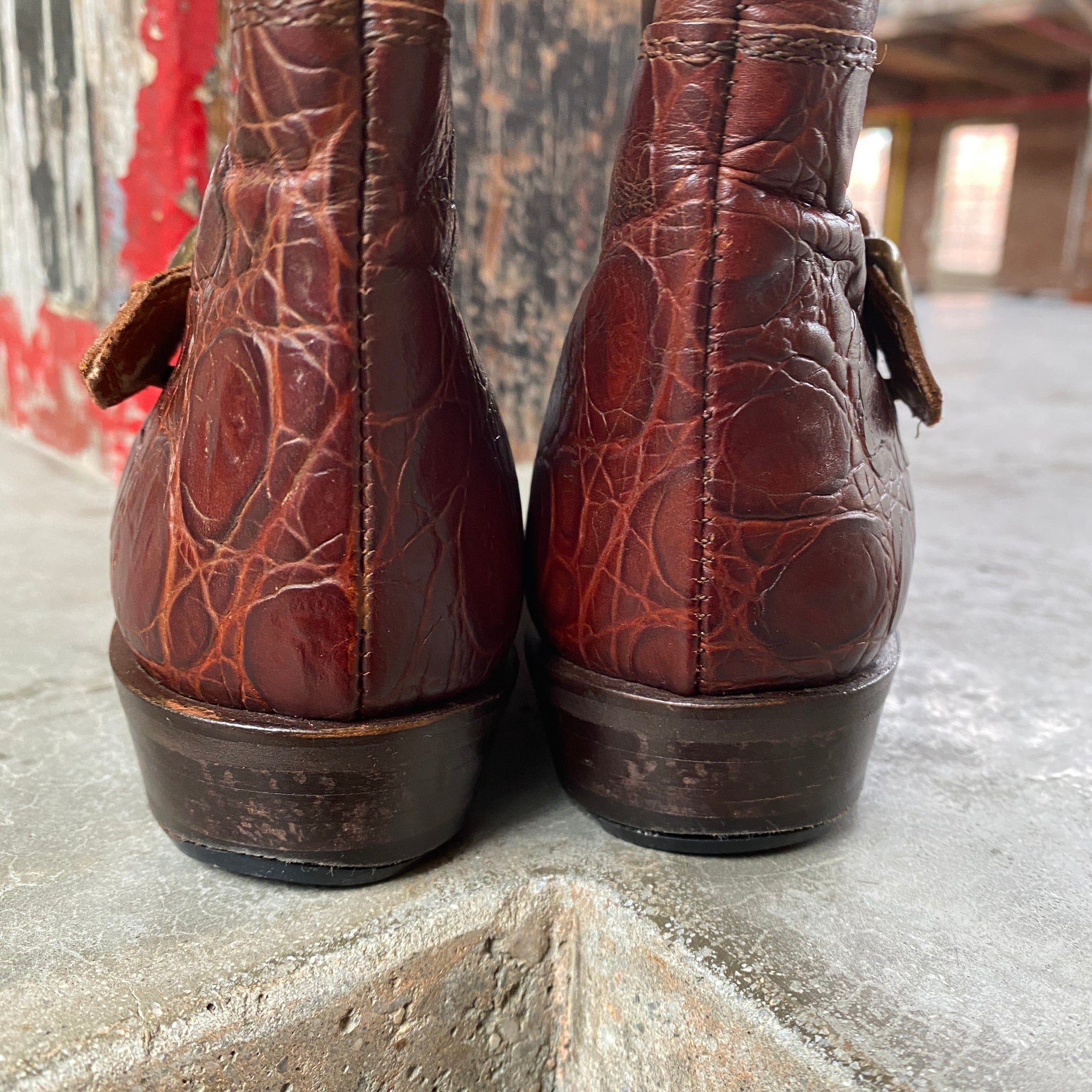 Vintage SUDINI high quality Red Leather Dress Boots 13