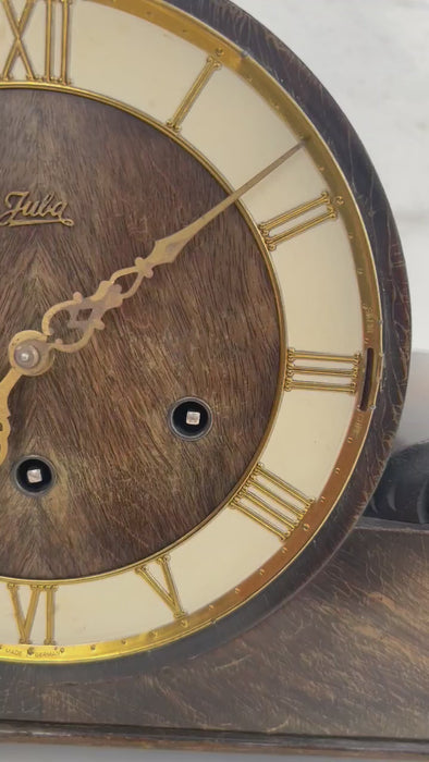 100 Year Old Antique German Mantel Clock Schatz - Juba W1 / Gufa, 1920-40's Clock     FREE SHIPPING