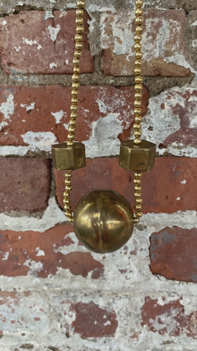 Lets break the ice with a chunky statement piece! Go bold with this oversized 1980s modernist geometric statement necklace. Please see all pictures for its vintage coloring. A classic brass and gold color that can be worn in any season, with any fashion style, tropical, mod, boho, vintage 90's, eclectic tribal.   Measurements to be updated:  Free shipping for all jewelry, fashion and accessories.